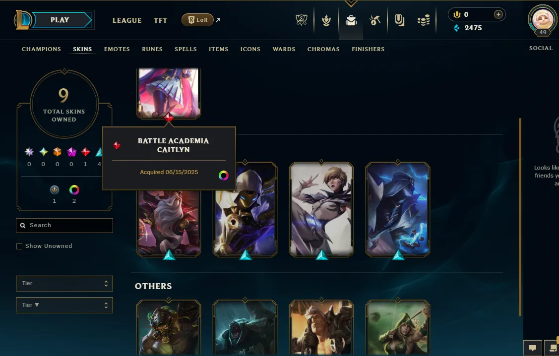 EUNE Platinum IV ⸱ 9 Skins ⸱ 63 Champs ⸱ Changeable Email - Instant Delivery + Full Access