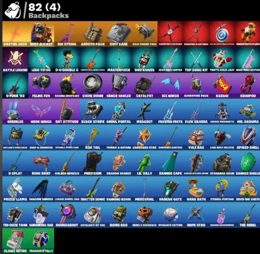 F929 Travis Scott, Master Chief, Katalina, Rogue Agent, Midas, Power Chord, Wild Card, Deadpool, Meowscles, Santa Doggo
