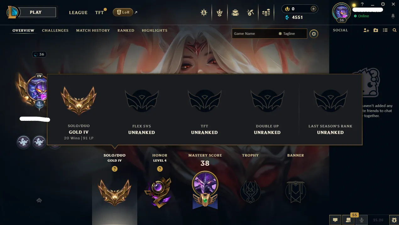 🔥 Cosmic Reaver Kassadin 🌊 EUW ∙ Hand-leveled ⭐ Gold IV ♦️ 62% Win Rate ✅ 29 Champions 💎 4 Skins ✔️ Full Access 🚚 Instant Delivery