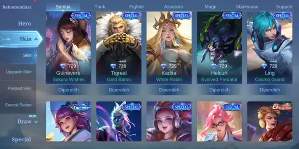 ML595 90 Heroes | 125 Skins | Premium Cosmetics Library | Strategic Collection