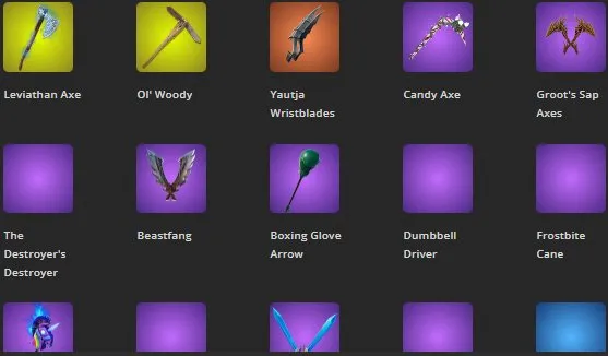 F1031 Leviathan Axe, Caramel Kylo, 34 Rare Skins, 36 Emotes, Unique Picks