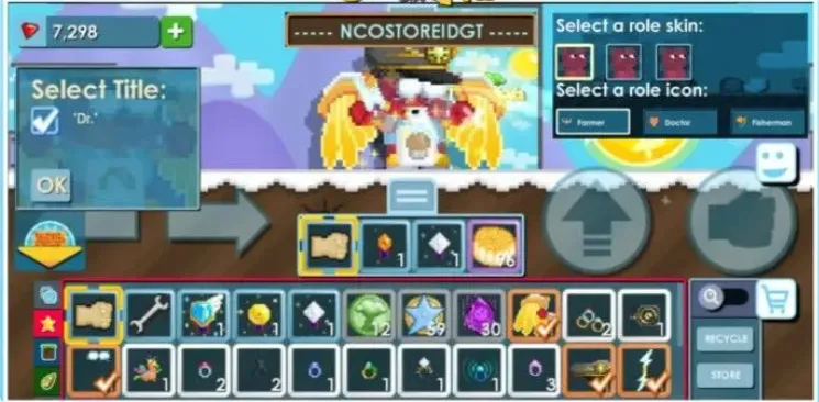 GW23 Dr Title + 3 Max Roles (Farmer, Doctor, Fisherman) + Focused Eyes + Mercy Wings + Super Supporter (G)