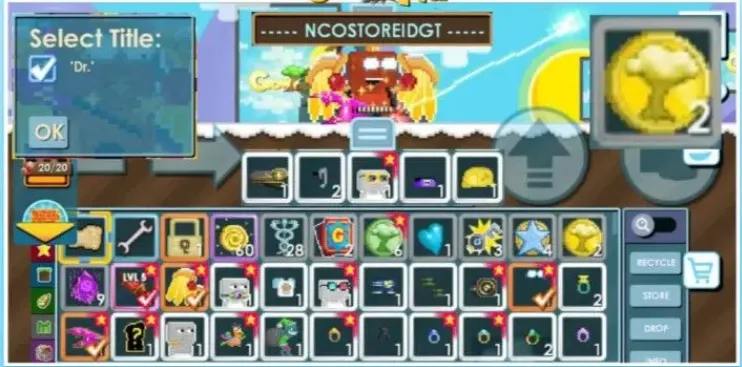 GW24 200 Growtoken + Dr Title + Mercy Wings + Lightning Guitar + Ancestral Lens of Riches Level 5 + Shades and Speaker (G)