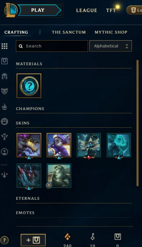 [EUW] Season 15 | Platinum 4 %88 WR | 5 Skins | 7.5K BE | Honor 1 | 61 Champs | CHANGEABLE E-MAIL Wins: 29 Losses: 4