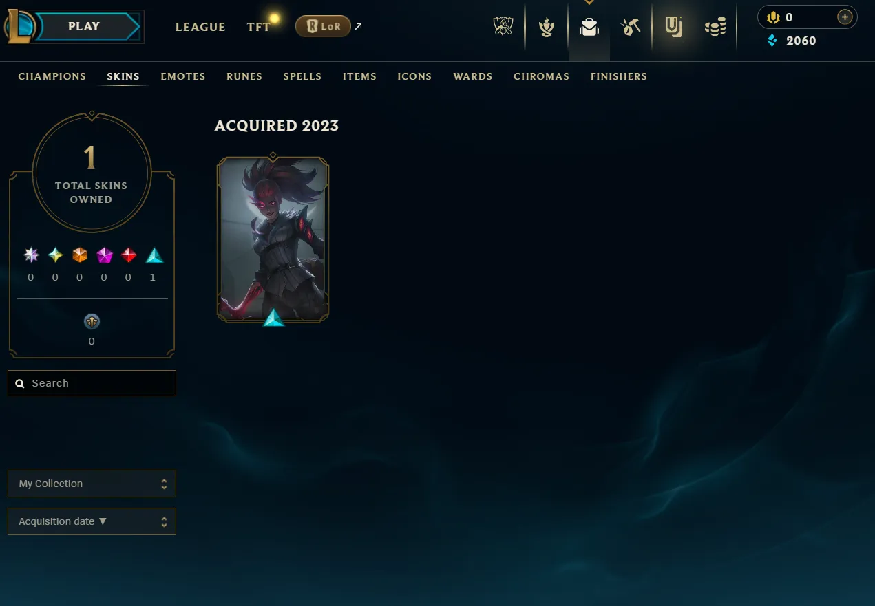 [EUW] Season 15 | Iron 4 (0 LP) %0 WR (JG) | 1 Skins | 2K BE | Honor 3 | 29 Champs | CHANGEABLE E-MAIL Wins: 0 Losses: 1