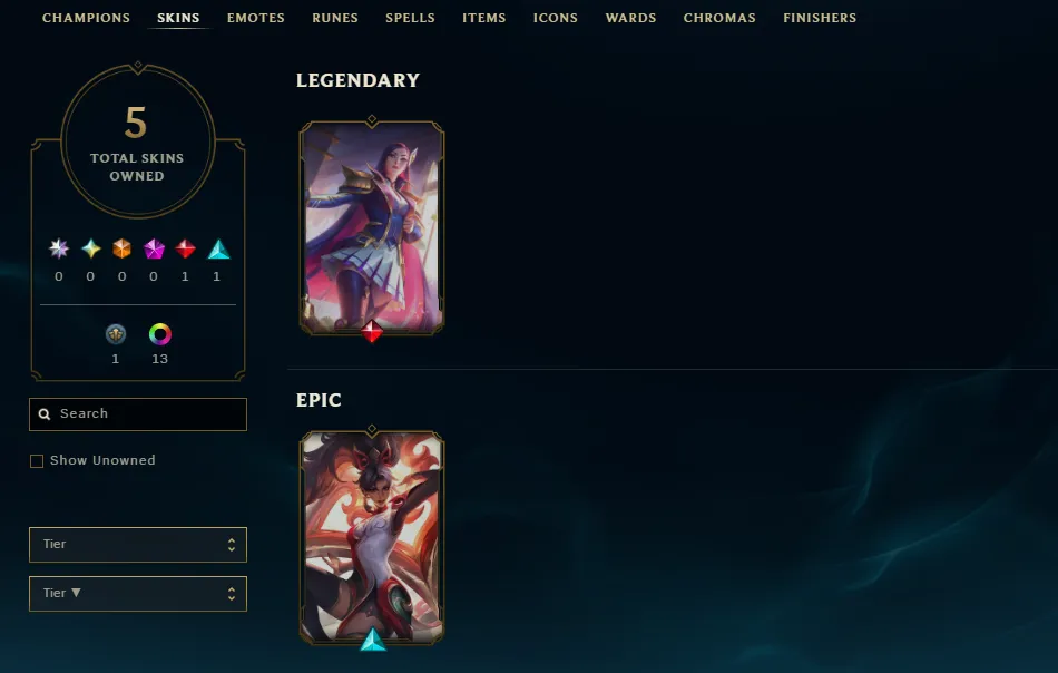 【EUW】GOLD 2 🌊5W 7L 🔥40 Champ 💎Recovery Info