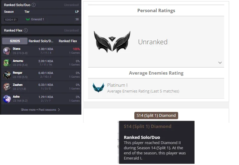Platinum 1 MMR🔥Gold 1 53LP (1W/4L) Handleveled💎18K BE 6Skins 7Chromas✅Lifetime Ownership Guarantee✔️Recovery info included