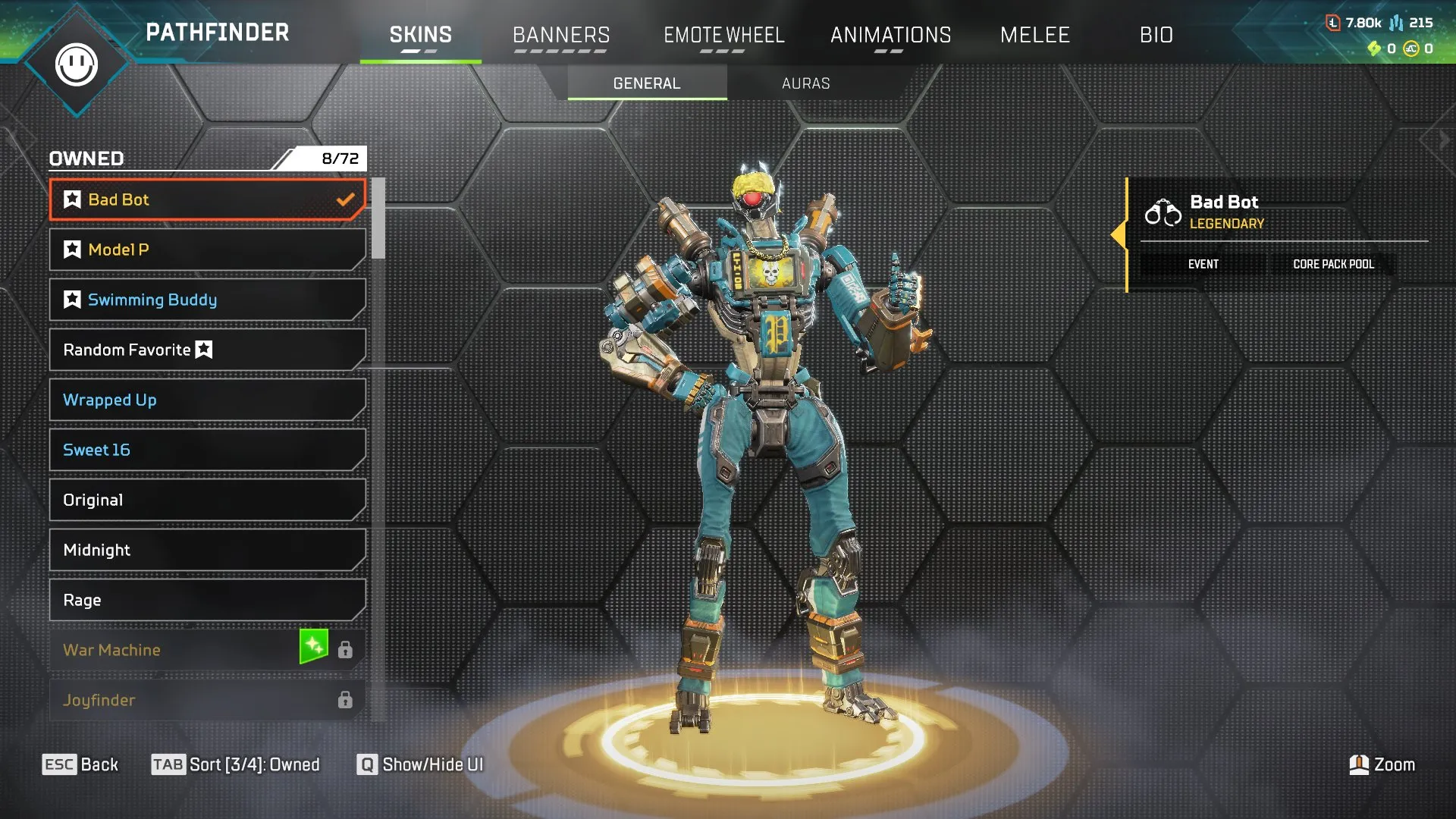 AP650 High Level 117 Gold Account Pathfinder Heirloom Boxing Gloves 4K 20 Bomb 25 Legendary Items