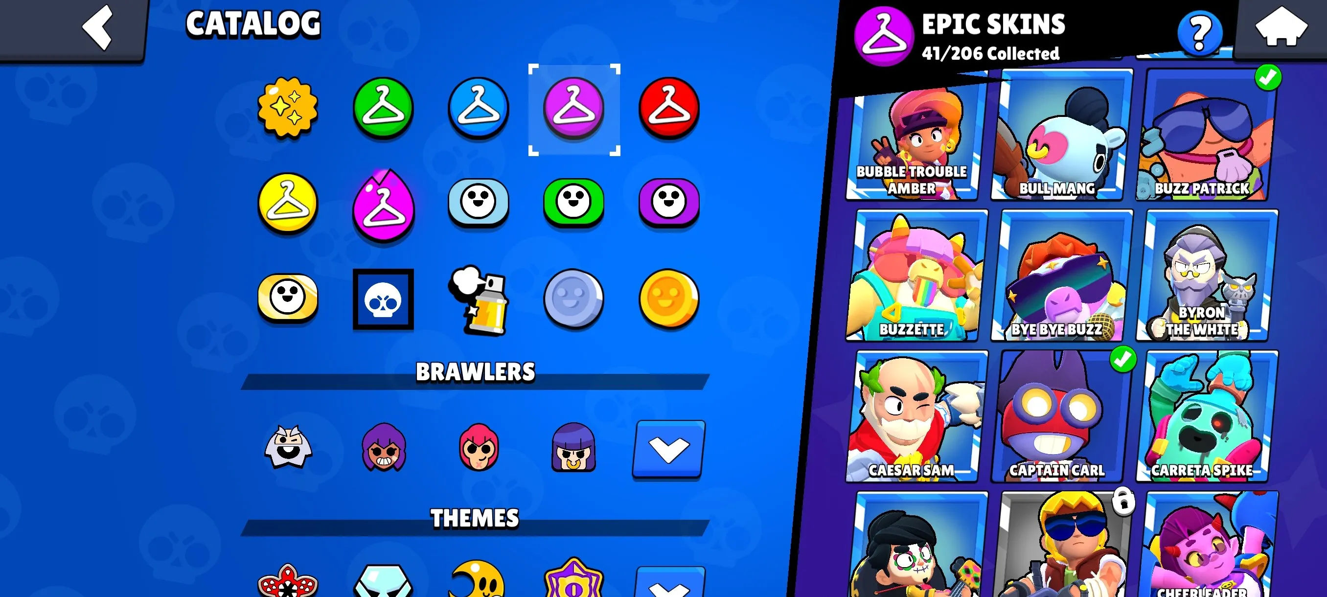 BS1889 24850 Trophies 63 Brawlers 137 Skins 7-11 Strength Hypercharged Shelly Mortis Fang 44 Rare 44 Super Rare 41 Epic 4 