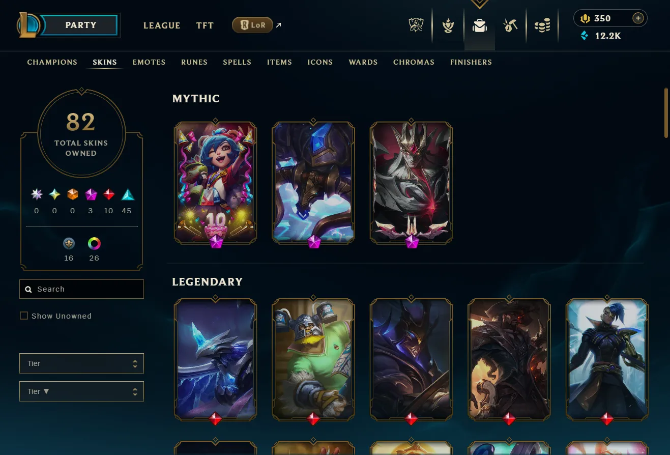【 EUW 】Silver 3 (95 LP) 🏆 82 Skin / 154 Champions 🌊 28 Chromas ✅ Full Access & Ownership With First Mail 🚚 Instant Delivery