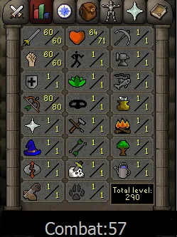 OSRS Account - [ No Email Set ] - 60 ATT / 60 STR / 80 RANGE #435130