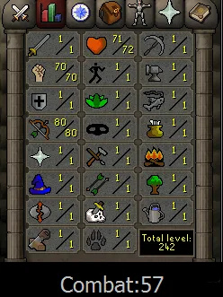 OSRS Account - [ No Email Set ] - 70 STR / 80 RANGE [ Obby Mauler Pure ] #435304
