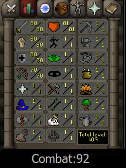 OSRS-Account 80 Attack, 80 Strength, 80 Defence & 70 Ranged #435088