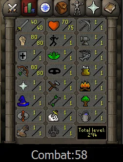 OSRS Account - [ 100% Manual | No Email Set ] 40 ATT | 80 STR | 80 RANGE | CB LVL 58 #435226