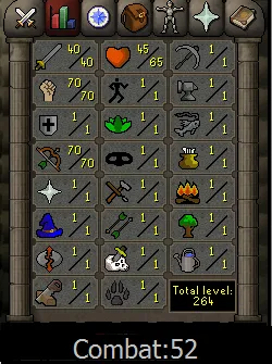 OSRS Account - [ No Email Set ] - 40 ATT / 70 STR / 70 RANGE #435196