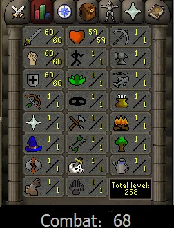 OSRS-Account 60 Attack ,60 Strength,60 Defence #435058