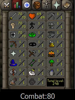 OSRS-Account 70 Attack, 70 Strength, 70 Defence #435064