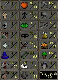 OSRS Account - HCIM Hardcore Iron Account [ No Email Set ] 73 Agil | 99FM | 77 RC | 83 Hunter | 85 Mining | 600+ Crates | Graceful | Gotr Runes | MLM Ores #2411069