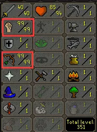 OSRS Account - [ No Email Registered ] [ Maxed STR & RAN Pure ] 40 ATT / 99 STR / 99 RAN #435794