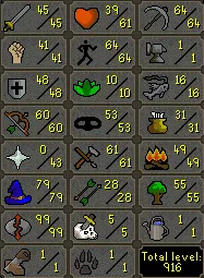 OSRS Account - [ Awesome Skiller Account With Max 99 RC ] 64 Agil | 61 Crafting | 79 Magic | 64 Mining | CB LVL 70 | 100% Hand Job #3501135