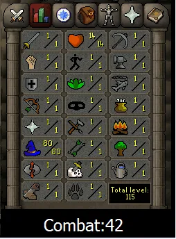 OSRS Account- [ No Email Set ] 80 MAGIC #434998