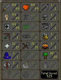 OSRS Account - [100% Manual Job ] Max Melee Pure | 99 ATT | 99 STR | 99 DEF | Legacy #435770