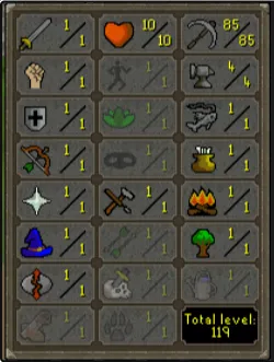OSRS Account - [ 100% Manual | No Email Set ] - 85 Mining - Lvl 3 Skiller #1434313