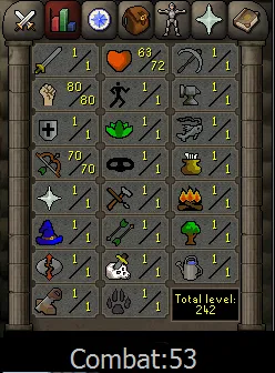 OSRS Account - [ No Email Set ] - 80 STR / 70 RANGE [ Obby Mauler Pure ] #435310