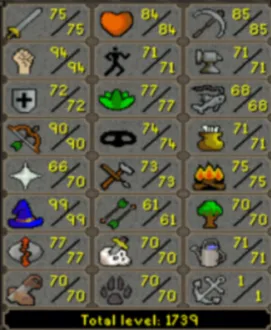 OSRS Account - [ Maxed 75 ATT Infernal Med ] 94 STR | 90 RANGE | 99 Magic | Infernal Cape | Quest Cape | Loaded With Untradables | DT2 | DS2 | MM2 | SOTE | WGS | Piety | Low HP | Legacy #113912201
