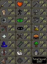 OSRS Account - [ Maxed Mele DS2 ] [1387 Total | 207 QP ] 99 ATT | 99 DEF | 99 STR | 66 RANGE | 75 MAGE | Lunars | 70 Prayer | Legacy #42500789