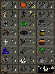 OSRS Account - HCIM Hardcore Iron Account [ No Email Set ] 70 Agility / Full Graceful - In MOG's #437968