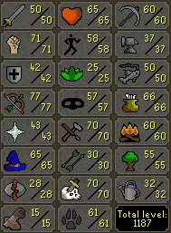 OSRS Account - [ MM2 Zerker Starter ] [1187 Total | 180 QP ] No Email Set | MM2 | B Gloves | Lunars | CB LVL 71 #4738813