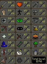OSRS Account - [ 100% Hand Job ] 99 ATT | 99 STR | 99 DEF | B Gloves | 176 QP | Legacy #1746943