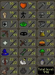OSRS Account - [ No Email Set ] [ Perfect Gmaul Max Rusher Pure ] 50 ATT | 99 STR | 99 RAN | 99 MAGE | 83 Cons | Built House | DT | Ava | Mith Gloves | PK Ready - CB LVL 77 #1781773