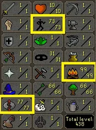 OSRS Account - HCIM Hardcore Iron Account [ No Email Set ] 77 RC | 99FM | 73 Agil | Full Graceful | 550 Banked Crates #447196