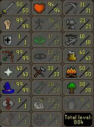 OSRS Account - [ No Email Set ] [ Perfect Gmaul Max Rusher Pure ] 50 ATT | 99 STR | 99 RAN | 99 MAGE | Fire Cape | DT | Ava | Mith Gloves | PK Ready - CB LVL 77 #1587769