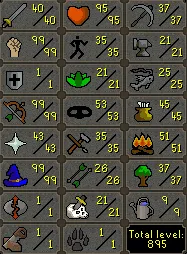 OSRS Account - [ Epic Max Pure ] [ 895 Total | 53 QP ] 40 ATT | 99 STR | 99 RANGE | 99 MAGE | Infernal Cape | Dizana's Quiver | Ava | DT | Mithril Gloves | Rune Pouch | CB LVL 77 #51394219