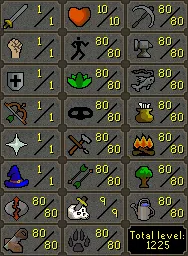 OSRS Account - Base 80 Level 3 Skiller [ Legacy Email Login ] Base 80's 15 Skills - 1225+ Total - Full Graceful #73828749