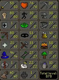 OSRS Account - [ Gmaul Pure Pk Ready ] 50 ATT | 80 STR| 1 DEF| 80 RAGE | 94 MAGE | Fire Cape | DT | Mithril Gloves | AVA | God Book CB LVL 70 #492230