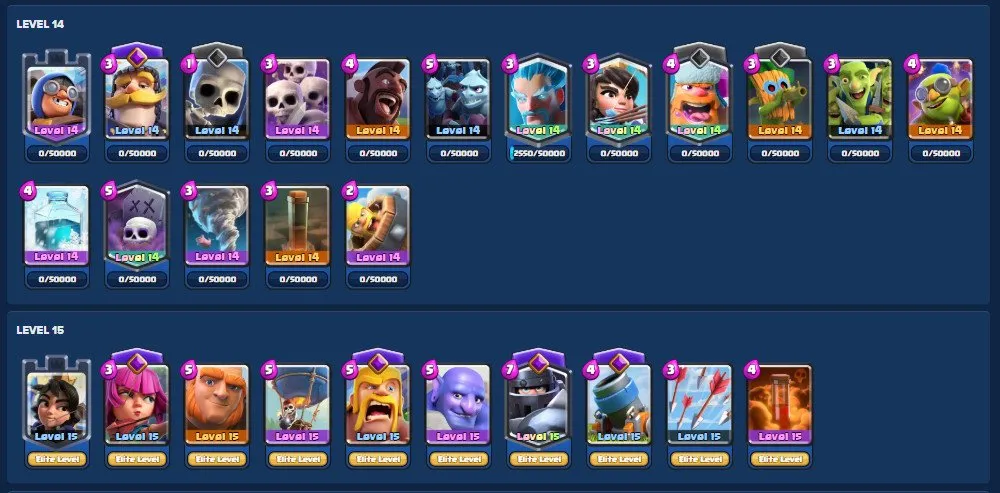 CR576 GIG+BALL 7 Evolutions 10 Elite L15 17 Max L14 200k Gold 1.5k Gems 60 Emotes 9 Tower Skins Rename 500 Gems