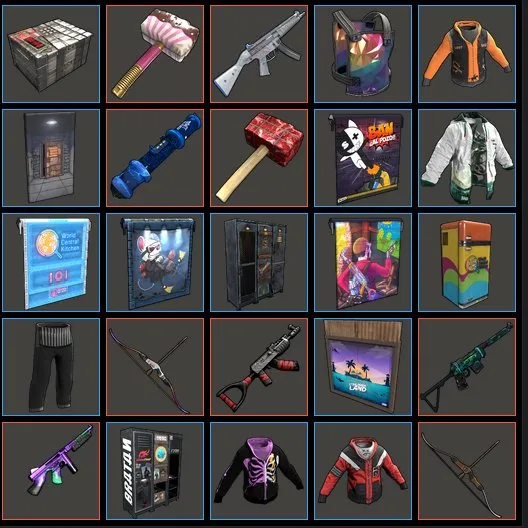 RT220 312 RUST Skins Twitch Drops Kick Drops No $5 Limit Collectible Limited Edition Items in Pictures