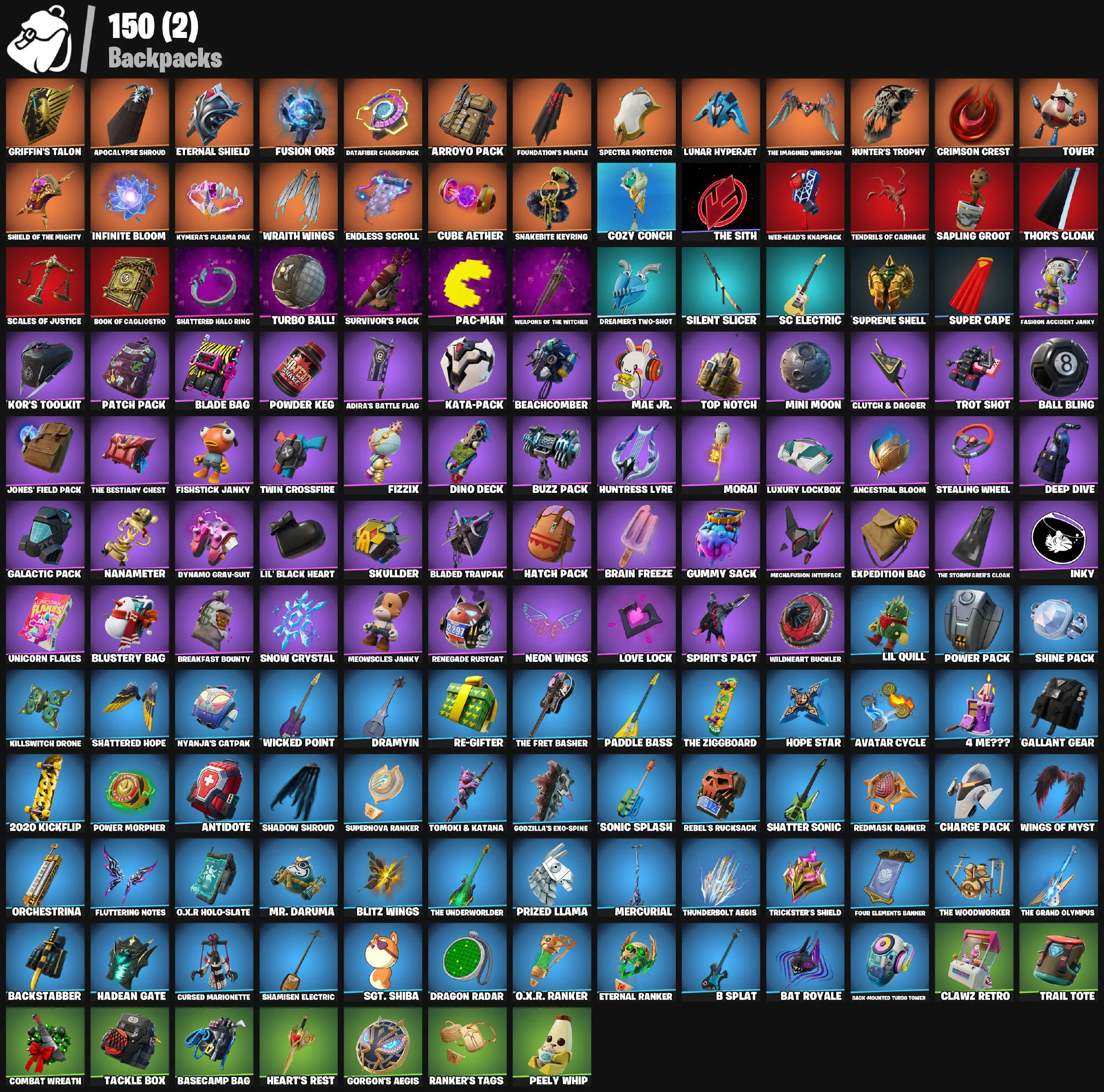 F1161 105 Skins: Includes Raz, The Foundation, Spectra Knight, Fusion, Kado Thorne, OmegaRok, Joey, Menace, Kymera, Zeus, The Cube Queen