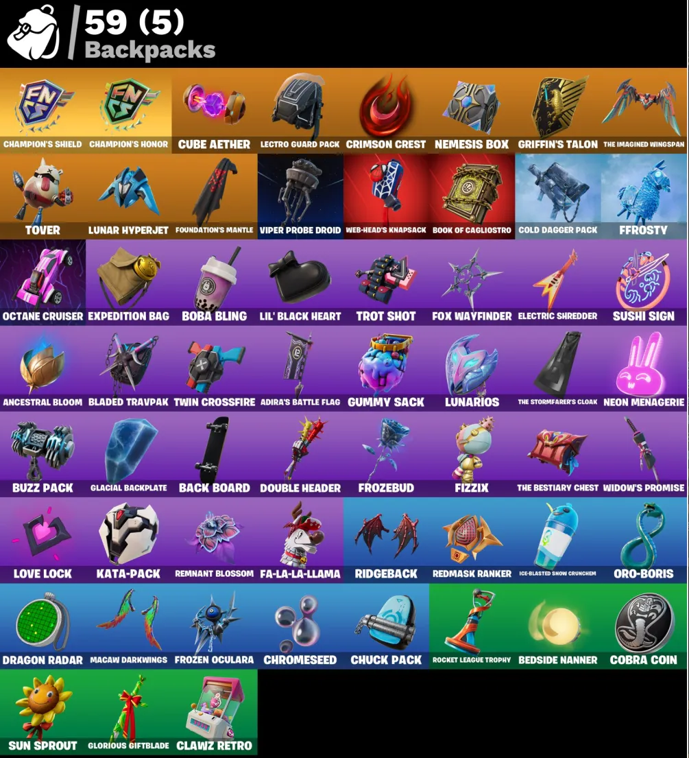 F1051 Exclusive Vaulted Ice Legends Account | Permafrost Raider, Icebound Midas, Ice Crystal, Darth Vader, Spider-Man 