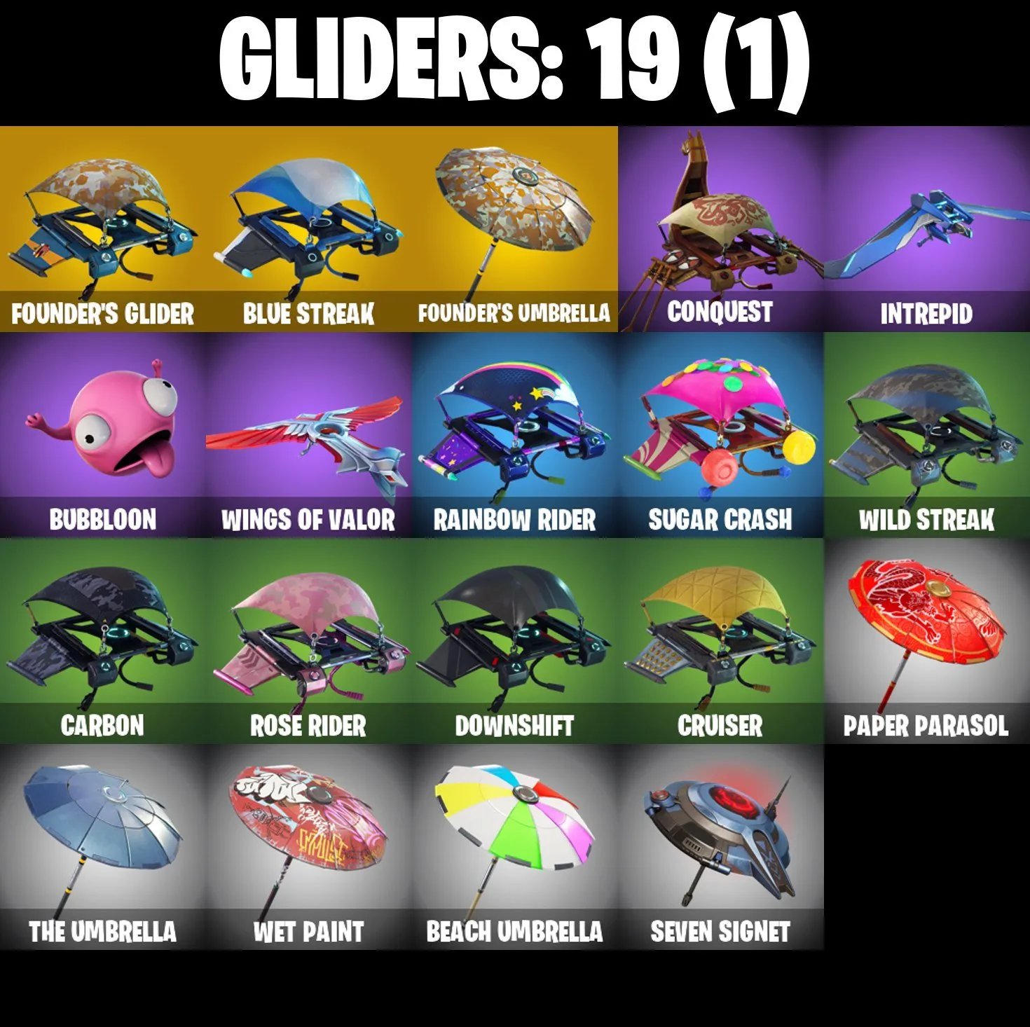 F1141 OG STW/OLD PVE | Super Deluxe Edition | Wingman | Calamity | DJ Yonder | 23 Skins | 19 Gliders | 20 Backblings 