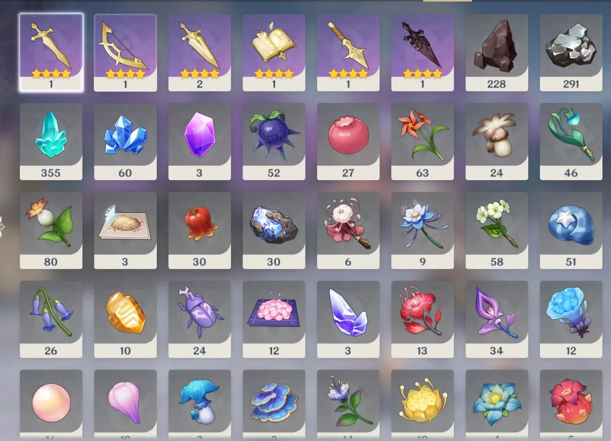 GI1326 Xiao Tartaglia Zhongli Furina Xianyun + Polar Star Aquila Favonia Skyward Atlas AR56