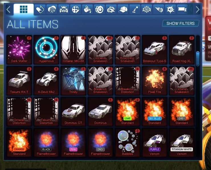 STOCK508 //Titanium White Octane, Fennec, Apex Titanium White & Black, Tactical Nuke Black & Titanium White, Big Splash, 165 Exotic Drops, Multiple Black Market Decals
