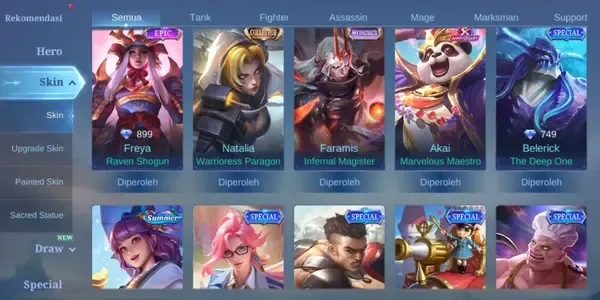 ML594 102 Heroes | 121 Skins | Premium Elite Cosmetics Collection | Comprehensive Roster