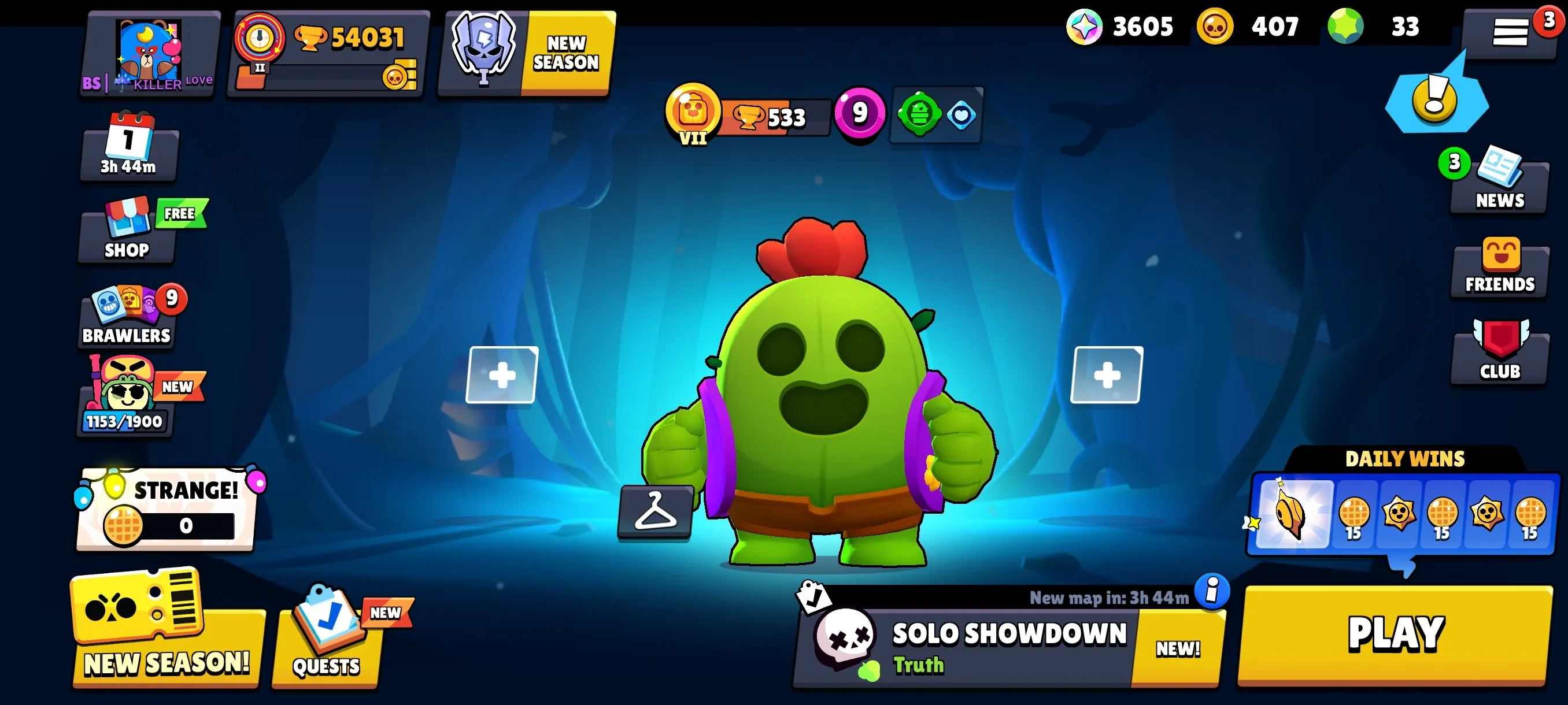 BS1922 54031 Trophies | 76/96 Brawlers | 140 Skins | 10-11 Power Level | Hypercharged Rico Frank Belle Edgard Mortis Legendary Mythic Skins 