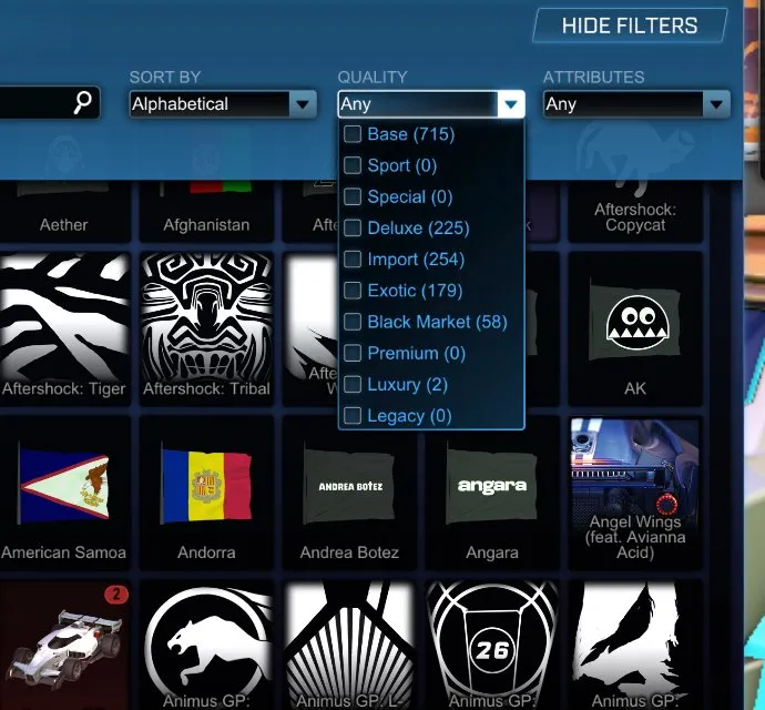 STOCK484 //Fennec, 89 Car Bodies (Titanium White Road Hog & Paladin, Crimson/Sky Blue Merc, Saffron/Cobalt Hotshot, Pink/Crimson Flamethrower, Painted X-Devil, Paladin, Octane), 45+ Black Markets