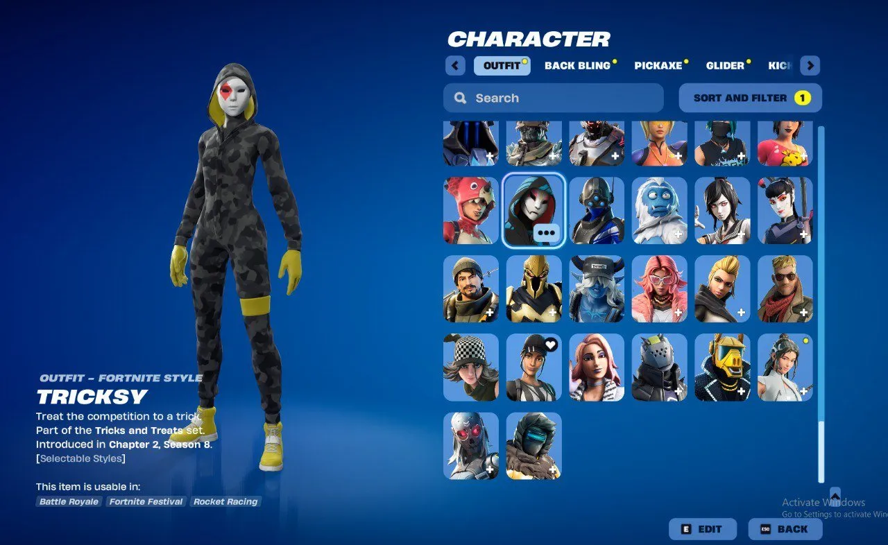 F916 Travis Scott, Harley Hitter, Surf Witch, Tricksy, and Over 180 Skins